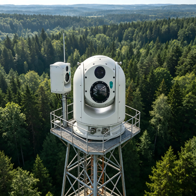 Automatische PTZ-Kamera mit Infrarot-Wärmekamera für die industrielle Automatisierung und -sicherung