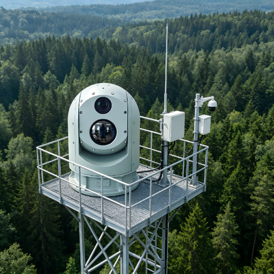 Ungekühlte Sensor-Wärmeschutzkamera für Überwachung und Umfangssicherheit
