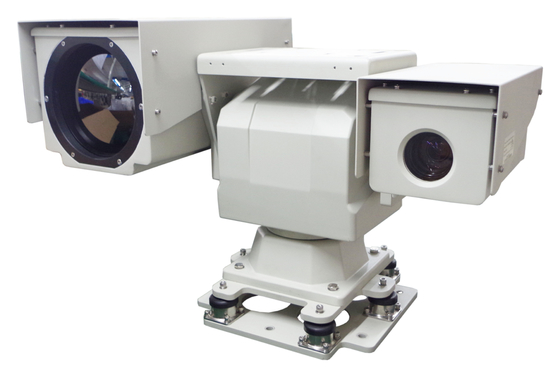 Infrarot-PTZ Wärmekamera der schroffen beweglichen Fahrzeug-Überwachungs-Doppelvisions-Kamera-