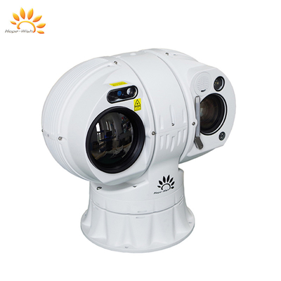 5-10km Nachweiskreis 25° Sichtfeld Thermalkamera mit manuellem Fokus Multi-Sensor IOT Smart-Kamera