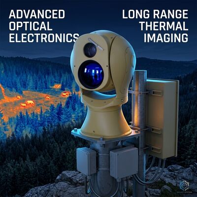 PTZ-Wärmebildkamera mit 10-fachem optischem Zoom, IP66 wetterfest und intelligenter Verfolgung für Perimetersicherheit